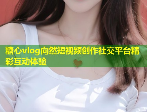 糖心vlog向然短视频创作社交平台精彩互动体验
